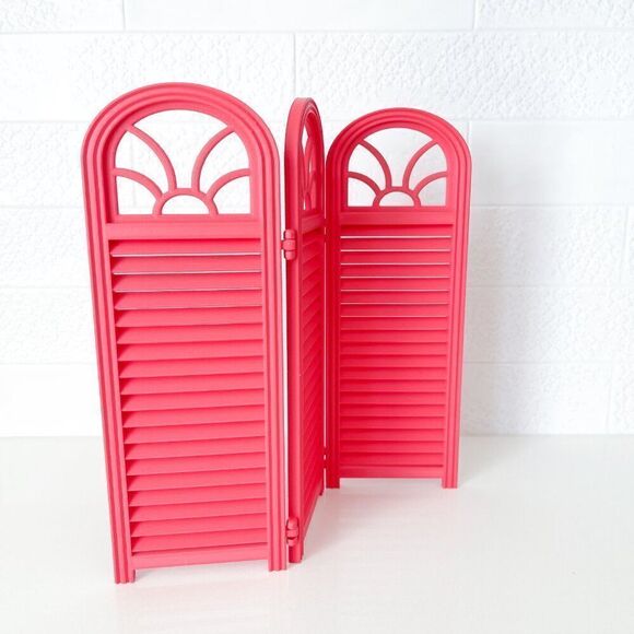 3-Panel Watermelon Privacy Screen Doll 1:6 Scale Furniture 12” Barbie Integrity - Picture 2 of 4